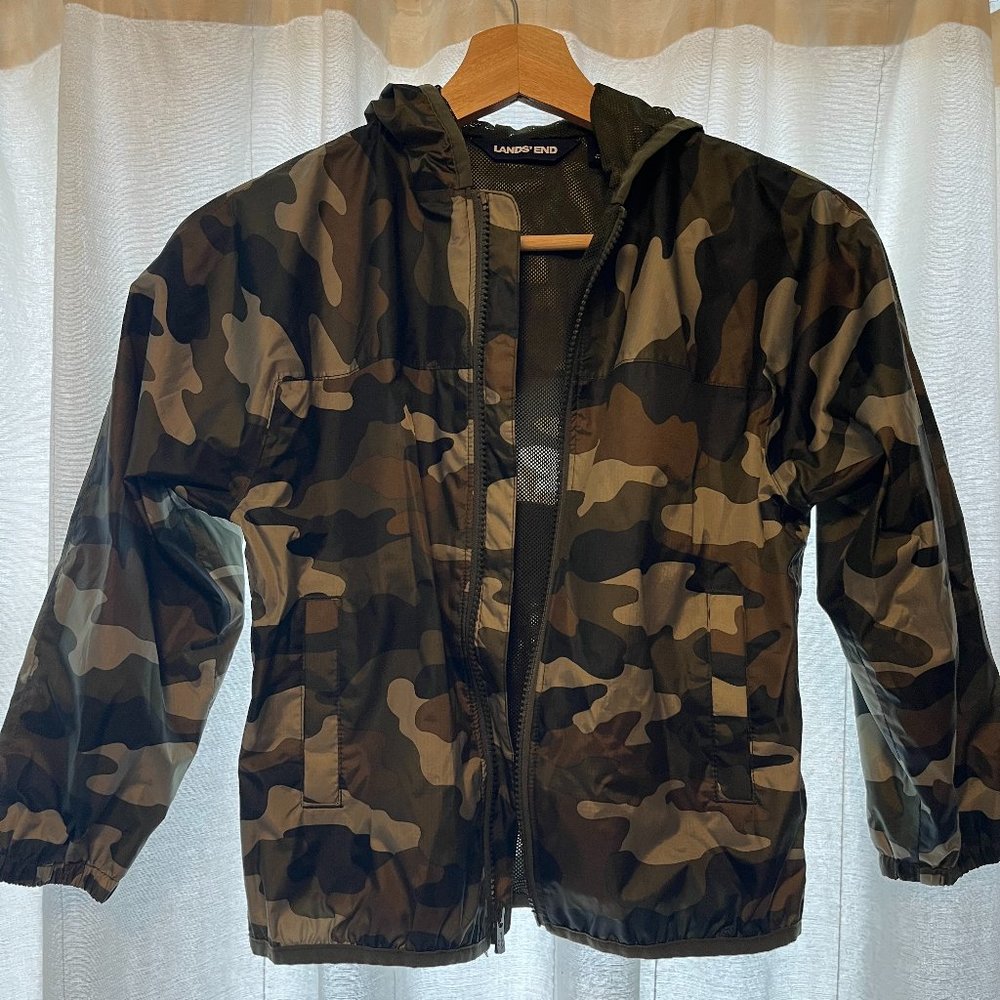 NWOT Lands' End windbreaker, size M, 5-6 yo.